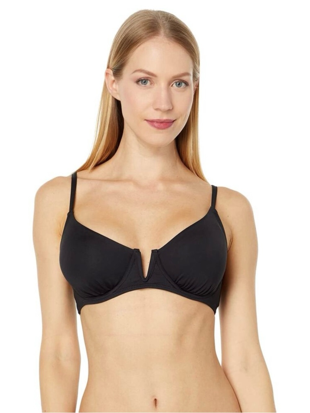 NWT ANNE COLE V WIRE ELONGATED UNDERWIRE BIKINI TOP SIZE XXL